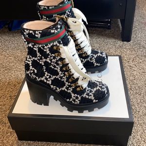 Gucci combat boots
